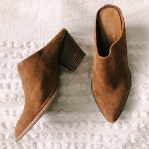 Seychelles 🍭 Camel Suede Mules 🍭 Size 7.5